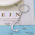 Keychain Initial Letter Key Chain Silver for Men Women Personalized Alphabet Monogram Keychain for Car Keys...