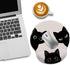 Cat Mouse Pad, Funny Ergonomic Mousepad with Wrist Rest, Gaming Mouse Pad Wrist Support with Non-Slip Pain Relief PU Base, Black Cat Mouse Pads fo...
