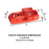 Master Lock S2391 Lockout Tagout Miniature Circuit Breaker,Red, Wide Toggles...