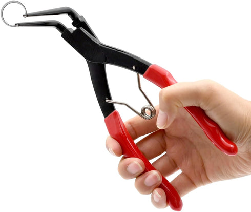 Snap Ring Pliers, 90 Degree Long Nose Pliers Internal Master Cylinder Heavy Duty Retaining Ring Plier Pliers, Bent Lock Circlip Pliers for Trucks ...