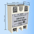 Solid State Relay 25DA SSR-25DA Input 3-32V DC to Output 24-380V AC 25A Single Phase...