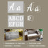 Letter Stencils for Painting on Wood - 40 Pack Alphabet Letter Number Stencil Templates with Signs in Multiple Fonts - Stencils for Crafts Reusabl...