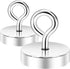 Neosmuk Magnetic Hooks,80lb Heavy Duty Earth Magnets with Hook for Refrigerator, Extra Strong Cruise Hook for Hanging, Magnetic Hanger for Cabins,...