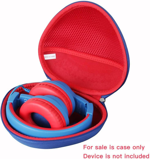 Hard Travel Case for iClever HS19 Kids Headphones (uter Blue + Inner Red)......