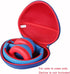 Hard Travel Case for iClever HS19 Kids Headphones (uter Blue + Inner Red)......