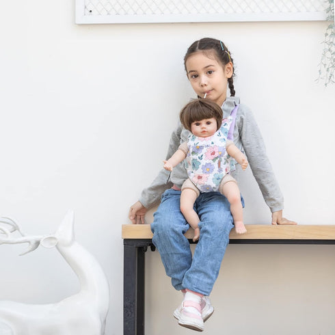 GAGAKU Baby Doll Carrier for Kids Stuffed Animal Carrier Reborn Baby Carrier with Adjustable Straps for American Girl Doll Bitty Baby Doll Accesso...