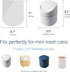 100 Counts Strong Trash Bags - 0.5 Gal Garbage Bags for Small Trash can/Desktop Mini Trash Can, fit 2 Liter or less Trash Can (Clear)...