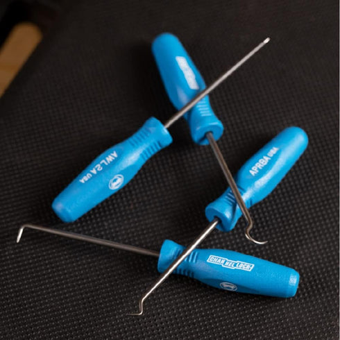 CHANNELLOCK HP-4ECP 4pc Hook & Pick Set, Made in USA, Includes 180-degree Full Hook, Straight Pick, 90-degree Pick and Complex Probe, Remove Small...