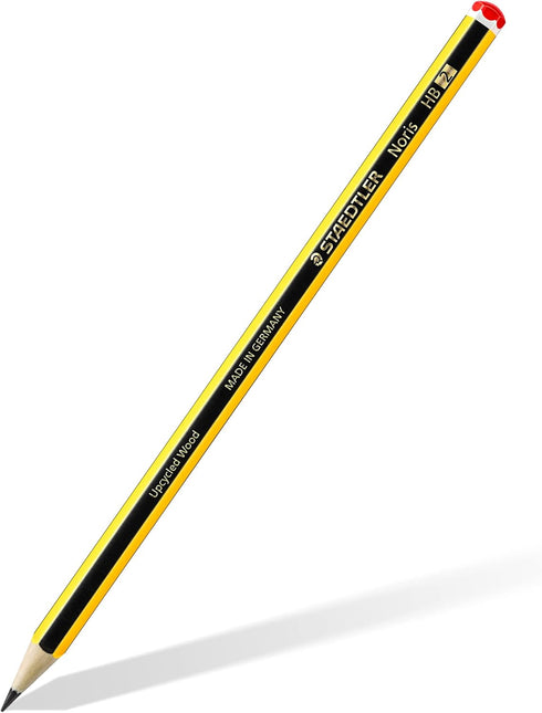 STAEDTLER 120 BK12P1 special pack of 12 Noris HB pencils with FREE neon yellow Textsurfer highlighter...