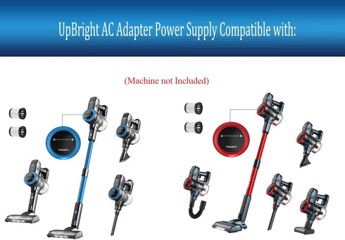 UpBright 31V AC/DC Adapter Compatible with Fabuletta FSV101 FSV001 25.9V 2200mAh 25.9VDC Lithium ion Battery 250W Cordless Stick Vacuum Cleaner Mo...