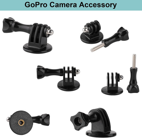 Magnetic Camera Mount for GoPro Hero/Insta 360 / DJI OSMO/AKASO Action Camera,3.46 inch Diam Magnetic Rubber Coating Base,10 inch Length Adjustabl...