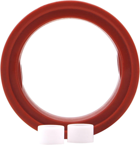 DERNORD Sanitary Butterfly Valve Repair Kit, Silicone Seat w/ (2) Bushings - for 2" Valves...