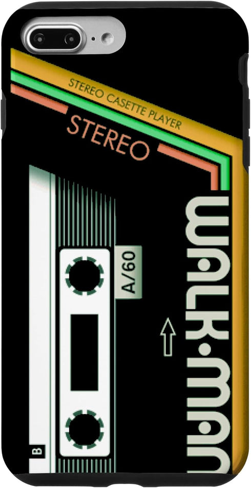 iPhone 7 Plus/8 Plus Vintage Walkman Retro 80s 90s Music Cassette Case...
