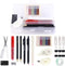 Portable Office Supplies Set, Office Desk Accessories Kit with Organizers, School and Home Desk Storage Includes Pencils, Scissor, Paper Clips, Dr...