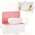 Diaper Wipes Dispenser Wipes Holder, Wipes Tissue Case Keeps Wipes Fresh Tissue Wipes Container with Lid (Pink)...