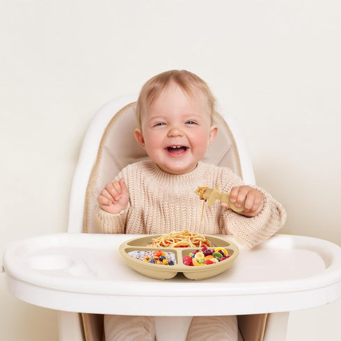 6 Pack Baby Spoons and Forks Set, Silicone First Stage Self Feeding Infant Toddler Utensils, BPA Free, Baby Led Weaning Feeding Supplies for Baby ...