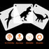 9 Pieces Dinosaurs Stencils Plastic Drawing Stencils Reusable Hollow Out Painting Stencils for DIY Craft...