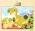 Mynd Games Dinosaur Wooden Jigsaw Puzzle Bundle - 4 Pack 12 Pieces Each for Kids Ages 3+, Educational Learning Toys Gift Set for Children Boys and...