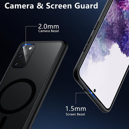 TIANNIUKE Magnetic Case for Samsung Galaxy S20 Plus, Translucent Matte Anti-Fingerprint,Compatible with MagSafe,Slim Fit Shockproof Protective Pho...