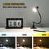 Clip Desk Lamp, USB Reading Light, Flexible Neck Led Clamp Light with 3 Color Temperature Options, 10 Dimmable Brightness Levels for Working, Stud...