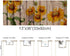 Sunflowers Rustic Table Runner-Cotton linen-Small 36 inche Dresser Scarves,Farmhouse Tablerunner for Kitchen Coffee/Dining/Sofa/End Table Home Liv...
