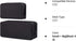 Canvas Waterproof Universal Electronic Accessories Organizer for Power Bank,Charging Cords,Chargers,Mouse,USB Cable,Earphones and More Out-going, ...