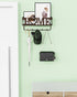 Key Holder for Wall - Self Adhesive Key Holder Wall Mount with 5 Key Hooks, 11.02" L×2.75" W×4.92" H, Mail Organizer Wall Mounted, Key Hanger for ...