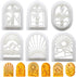 CRASPIRE 6 Shapes Boho Landscape Polymer Clay Cutters Basic Clay Cutter for Polymer Kit Vintage Sun Mountain View Earring Pattern Jewelry Making D...