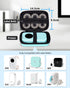 Memoking T02 Hard Storage Case - Compatible with Phomemo D30, SUPVAN E10, NIIMBOT D11, JADENS D110 and More, with Zipper Mesh Pocket, Waterproof S...