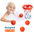 Bath Toys - Bathtub Basketball Hoop for Toddlers and Kids - Bathtub and Shower Toys with 4 Soft Balls, Mold Free and Strong Suction Cup, Fun Bath ...
