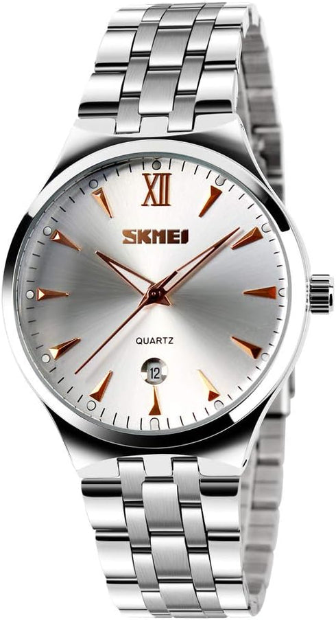 cofuo Mens Stainless Steel Analog Watch, Mens Luxury Wrist Dress Waterproof Watches, Quartz Classic Work Business Casual Watch with Roman Numeral...