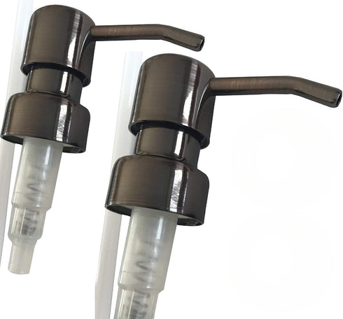 Soap Dispenser Pump Replacement/Liquor Bottle Soap Pumps, Gun Metal Bronze Soap Pumps 2-Pack...