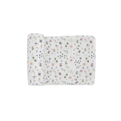 Little Unicorn – Garden Bees Cotton Muslin Swaddle Blanket | Single | 100% Cotton | Super Soft | Newborns and Infants | Large 47” x 47” | Machine ...