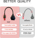 AMHTDOL Obd2 Adapter Cable for Guzzi Kawasaki Suzuki Motorcycle 6 Pin OBD Diagnostic Cable,for Yamaha KTM 6 Pin Obd1 to Obd2 Adapter Connector,Fit...