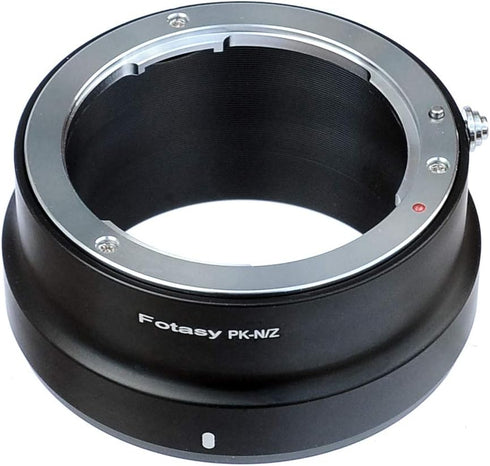 Fotasy PK Lens to Nikkor Z Mount Adapter, K Mount to Z Mount Adapter, PK Z Mount, fits Pentax PK Lens, Compatible with Nikon Z Mount Mirrorless Ca...