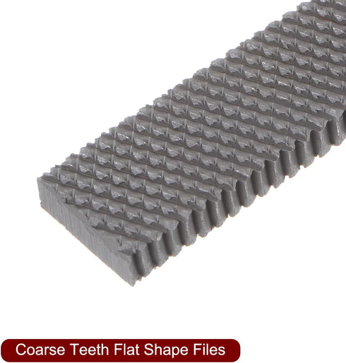 2pcs Pneumatic Flat Files Set 5mm x 100mm Hardened Bearing Steel Coarse Cut Teeth Hand Tools for Metal Wood Sharpening...