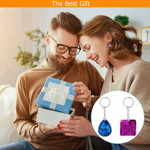 Accfore Pack of 30 Jewellery Resin Moulds,Jewellery Making Kit,DIY Jewelry Casting Molds for Resin Casting,Necklace,Pendant,Jewelry Craft Making,D...