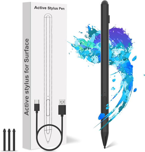 Surface Pro 7/8/9/6/10/11/Go Pen Stylus for Microsoft – Surface Pen Compatible with Surface Pro/Book/Laptop/Go/Studio, with Palm Rejection and Rec...