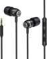 Ludos Clamor Wired Earbuds in-Ear Headphones, 5 Years Warranty, Earphones with Microphone, Noise Isolating Ear Buds for School, Kids, Women, Small...