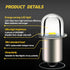 Ruiandsion Upgrade LED Flashlight Bulb 18V P13.5S Base Socket White LED Bulbs Replacement for Flashlight Torch Lights,Non-Polarity (Pack of 5)...