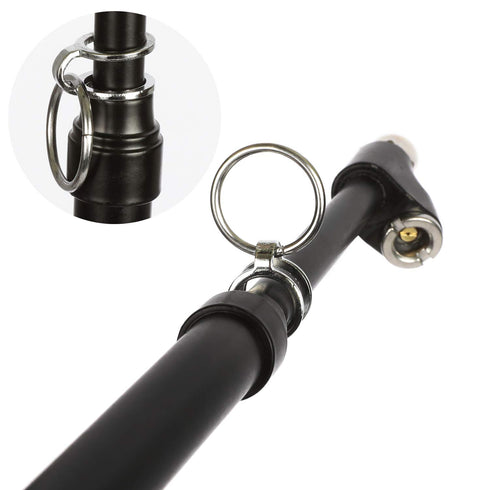 WYNNsky Heavy Duty Straight-on Dual Head Air Pressure Gauge, Extended Tube Construction for General Applications(10-150PSI)...