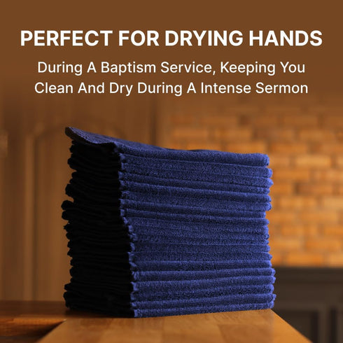 Swanson Christian Products Embroidered Hand Towels - 'Pastor' - Gifts for Pastor, Clergy, & Ministers - Pastor Towel - Hand Towel with Gold Letter...
