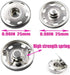 JOSDIOX Large Snaps for Sewing Big Sew on Snap Large Buttons 12 Sets Big Metal Snap Fastener Buttons Press Button for Sewing Clothing Silvery and ...