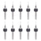 uxcell Micro PCB Drill Bit Set, 1/8" Shank 0.35mm Solid Tungsten Carbide CNC Engraving Print Circuit Board Drill Bits Rotary Tool 10pcs...