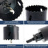 Hole Saw with Heavy Duty Arbor,HSS Annular Hole Saw Cutter Drill Bit for All 1/2 Electric Drills for Wood,Plastic, Drywall and Metal Round Pipe(63...