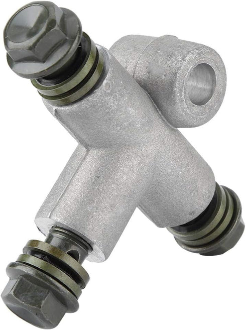 Qiilu ATV 10mm Hydraulic 3 Way Brake Oil Hose Adaptor Pipe Coupling Tee for Motorcycle Motorbike...