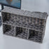 Toilet Paper Basket for Tank Topper,Woven Storage Box Cube Basket Bin Container, Shelf Cabinet(Grey 1pc) (14.17''L x 9.44''W x 3.93''H)...