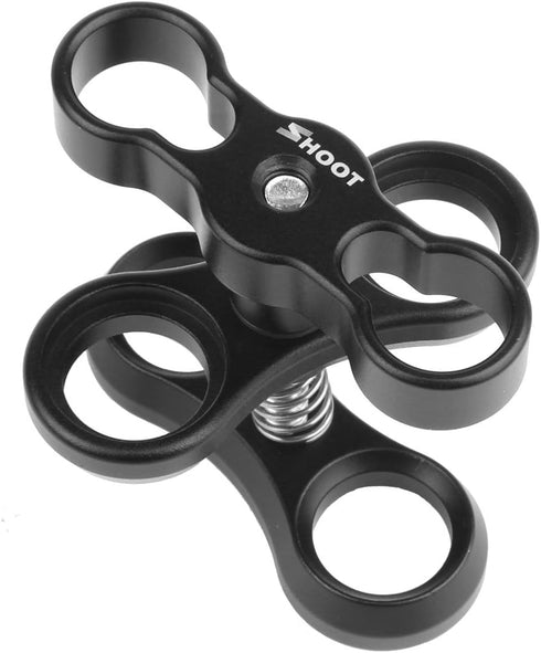 D&F 1'' inch Aluminum Standard Ball Mount Clamp for Underwater Light Arm System...