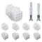JRready ST6428 Power Connector 9 Pin (4 Matched Sets), 6.35mm Diameter Pin and Sockets 14-20 AWG, Compatible with Molex MLX Power Connector 9 Pin,...