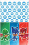 Multicolor PJ Masks Plastic Table Cover, 54" x 96" (1 Pc.) - Bold & Sturdy Design, Ideal for Kids' Birthdays & Themed Celebrations...